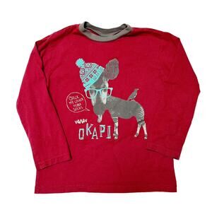 Naartjie Kids Zebra Graphic Shirt Size 7